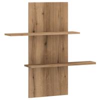 Wandregal Delamar Eichefarben Dekor B: 96 cm - Eichefarben, Trend, Holzwerkstoff (96/100/21,6cm)