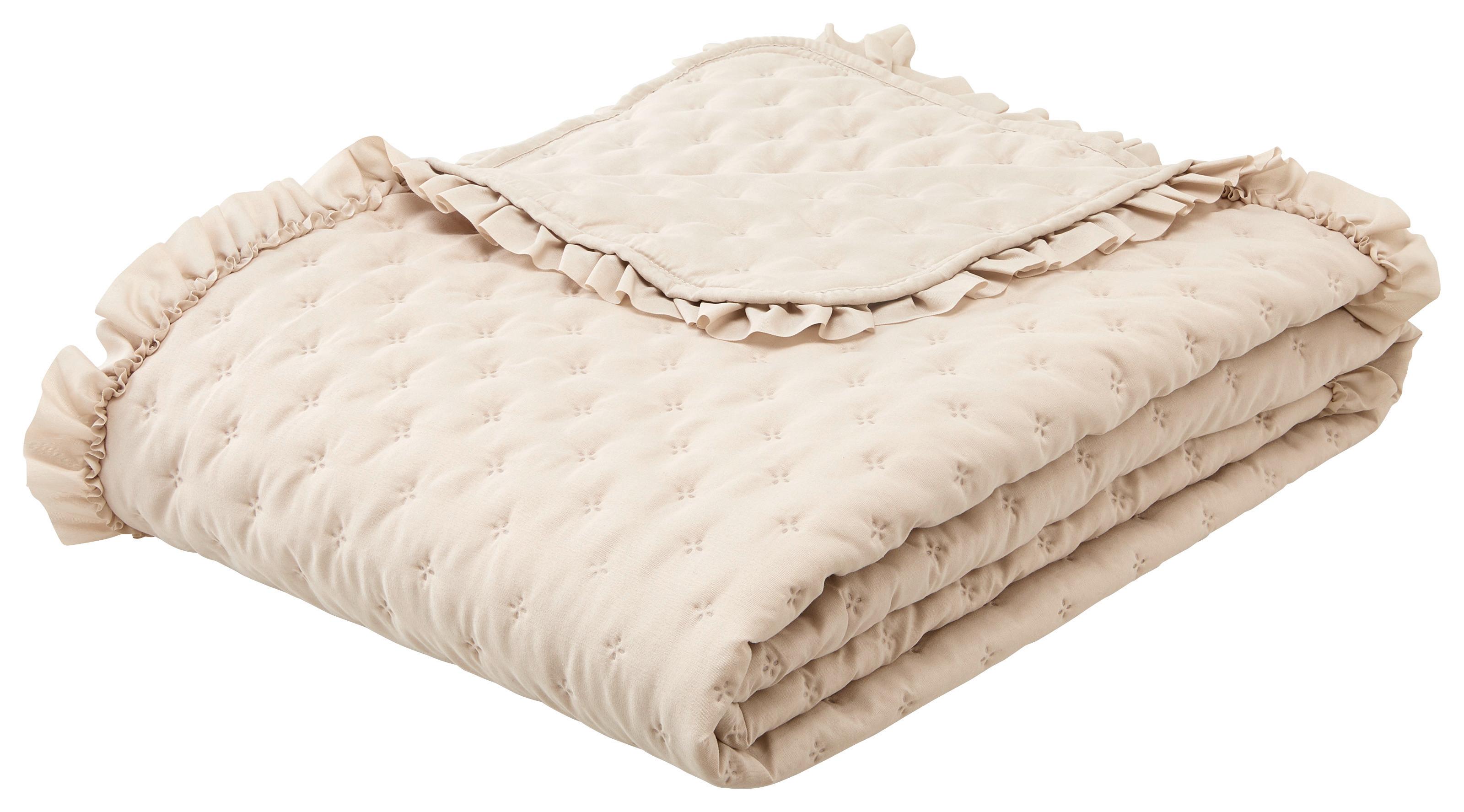 DENNÁ PRIKRÝVKA DAISY - béžová, textil (160/220cm) - Mömax