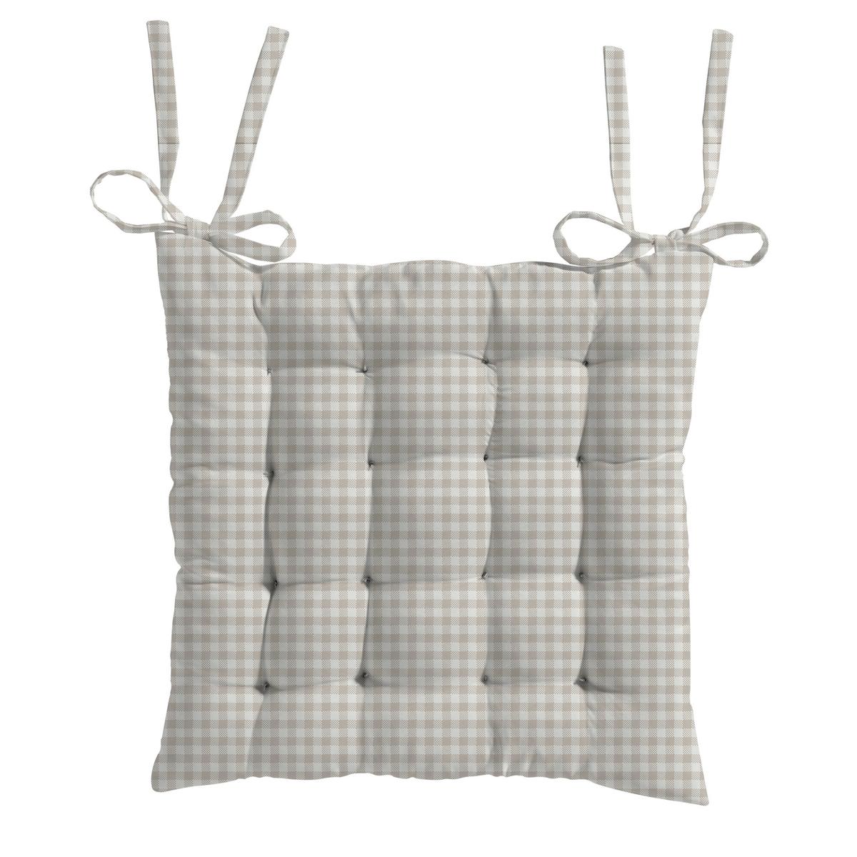 PODUŠKA NA SEDENIE CHAIRDPAD 40X40 DUNE - biela, textil (40/40cm)