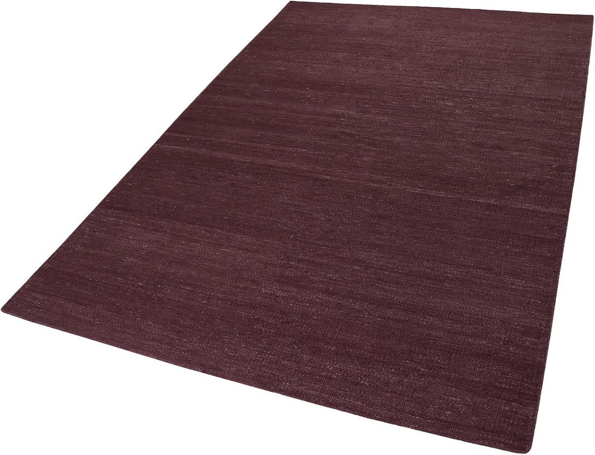 Handwebteppich Bordeaux Baumwoll Rainbow Kelim 130x190 - Bordeaux, KONVENTIONELL, Textil (130/190cm) - Esprit