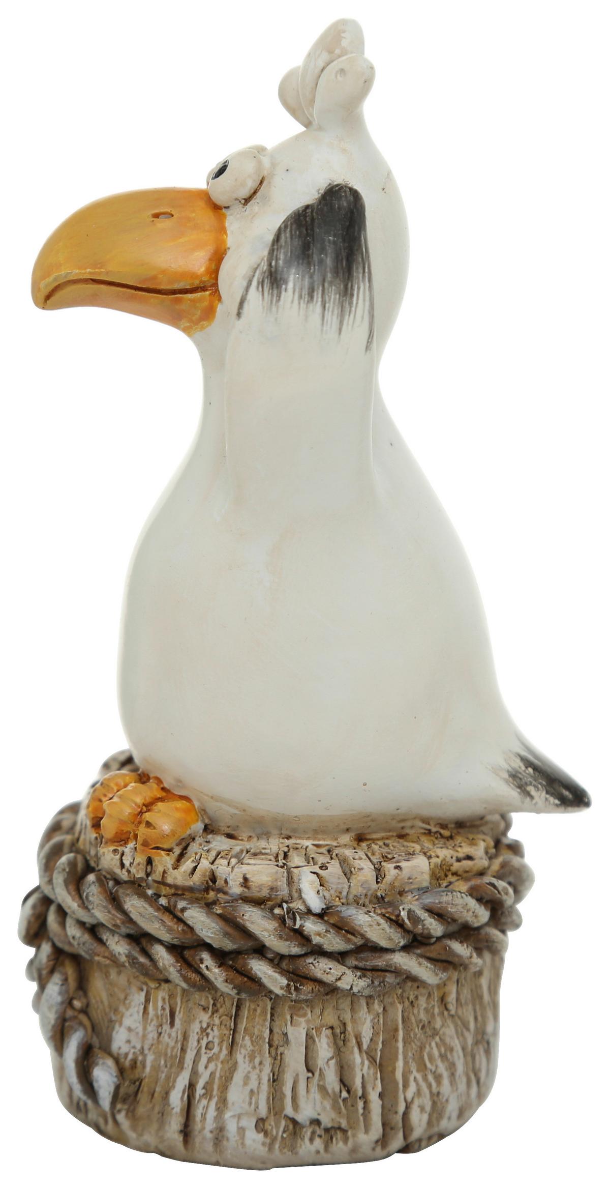 Dekofigur Vogel H: 10 cm Aus Polyresin für Indoor - Basics, Kunststoff (4/4/10cm)