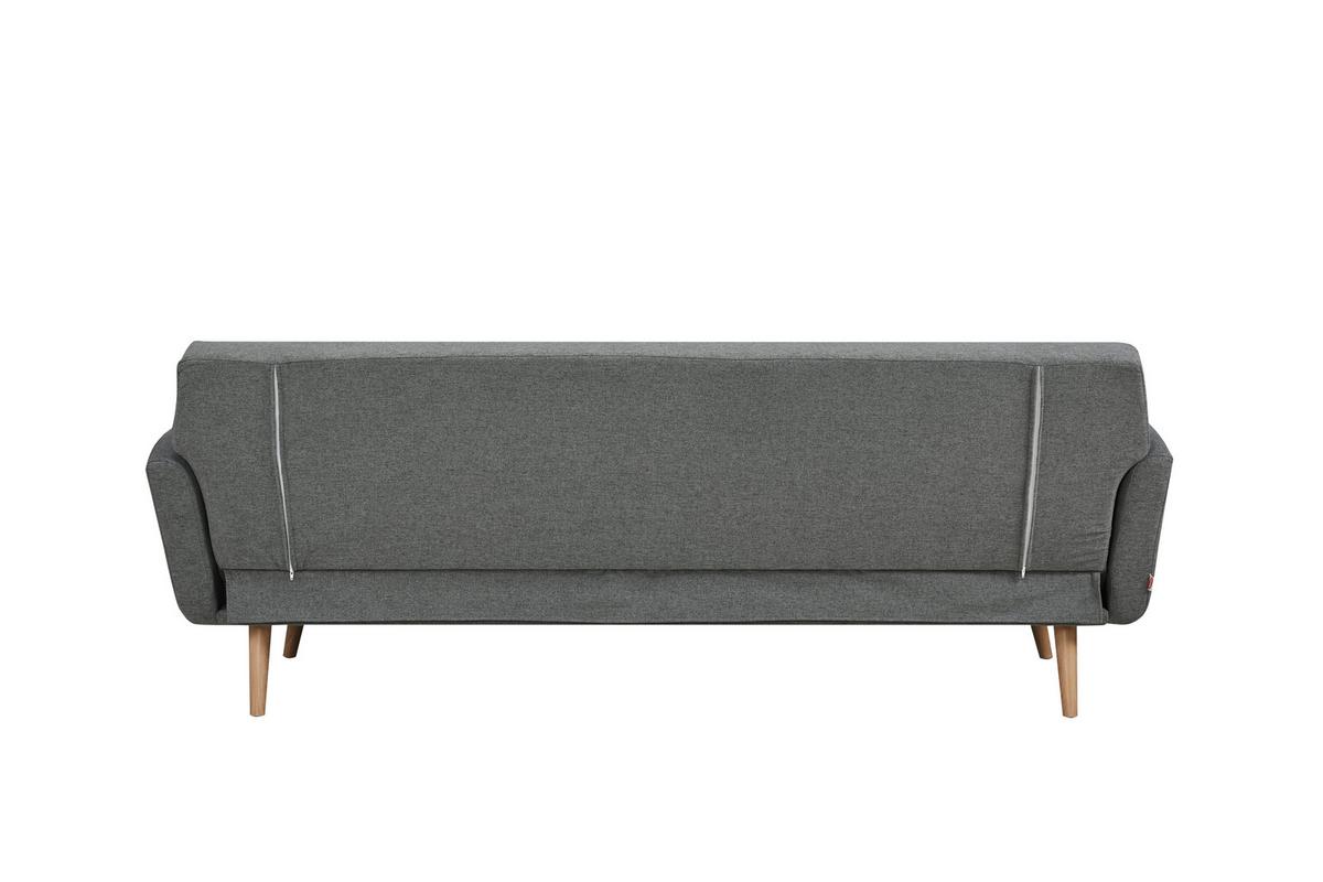 Schlafsofa Grau B: 212 Cm - Naturfarben/Grau, MODERN, Textil (212/79/85cm) - Livetastic