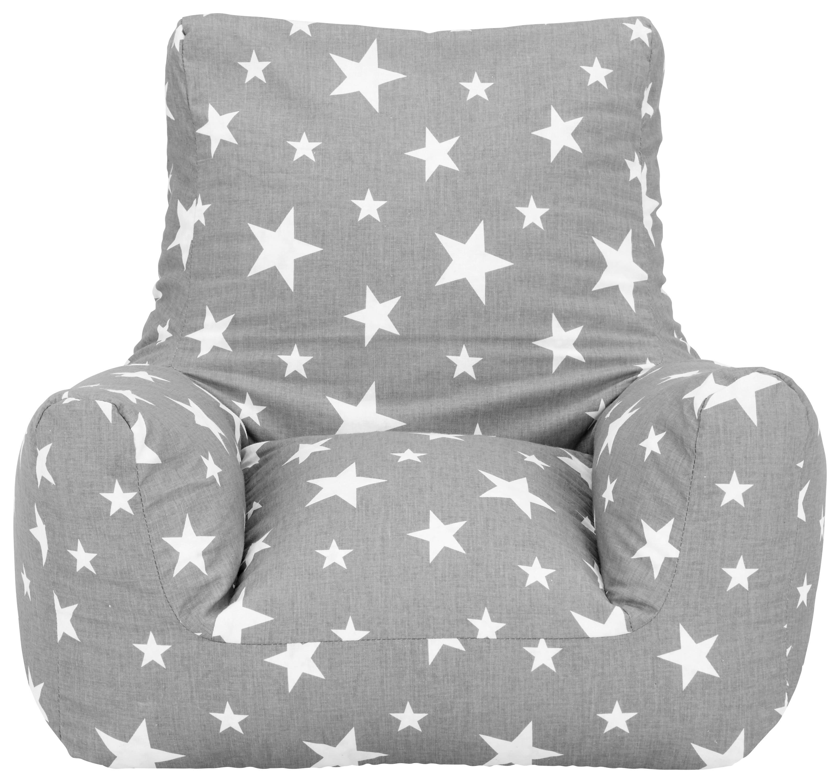 Dětské křeslo v šedé KIDS-STAR - šedá, textil (70/55/70cm)