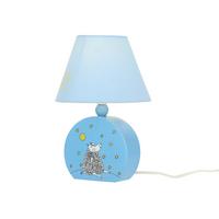Kindertischleuchte 41-25206 Dolly - Hellblau, Basics, Holzwerkstoff/Textil (17/17/20cm)
