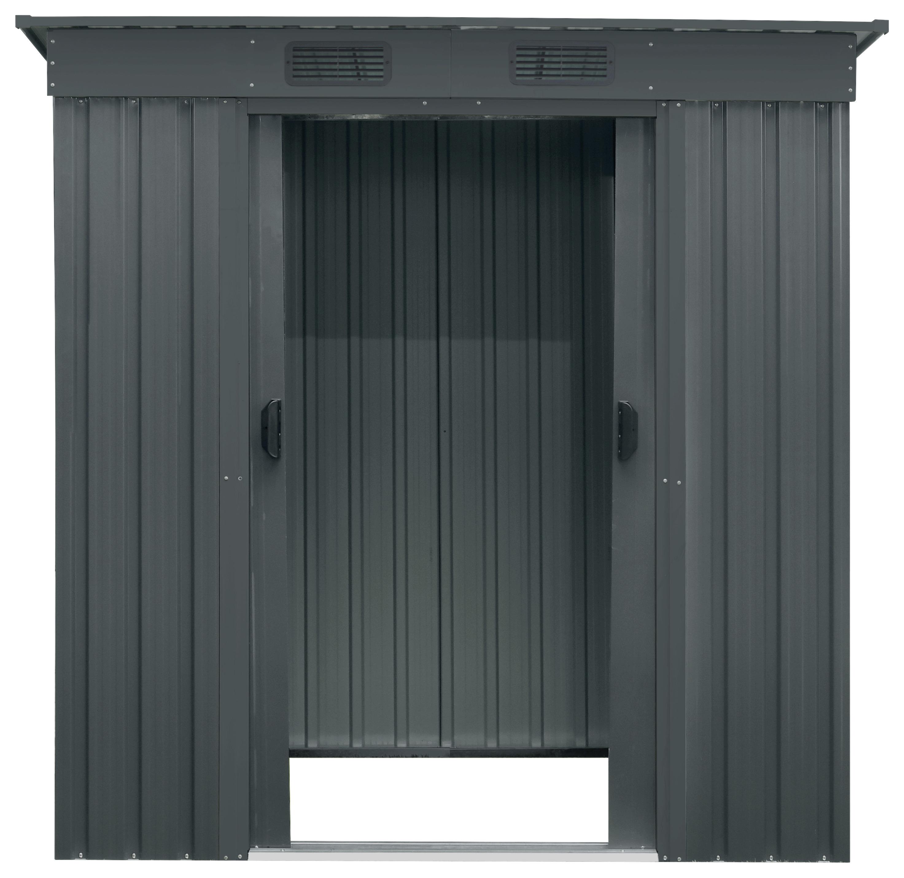 Gerätehaus ohne Boden 174x174x110 cm - Anthrazit, Basics, Metall (174/174/110cm)