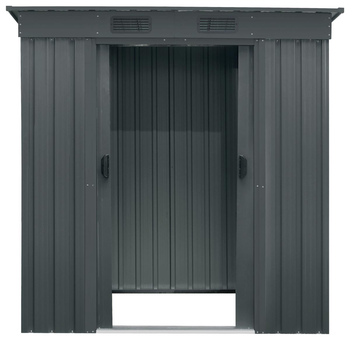 Gerätehaus ohne Boden 174x174x110 cm - Anthrazit, Basics, Metall (174/174/110cm)