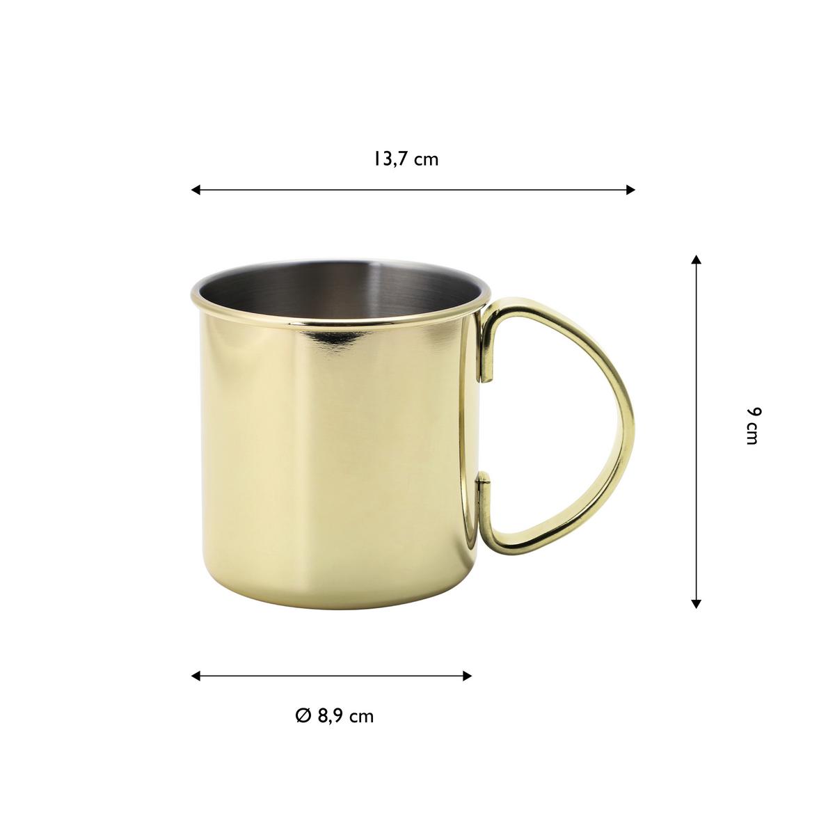 Becherset Ew-mm-4803g - Goldfarben, Basics, Metall (13,7/8,9/9cm) - Echtwerk