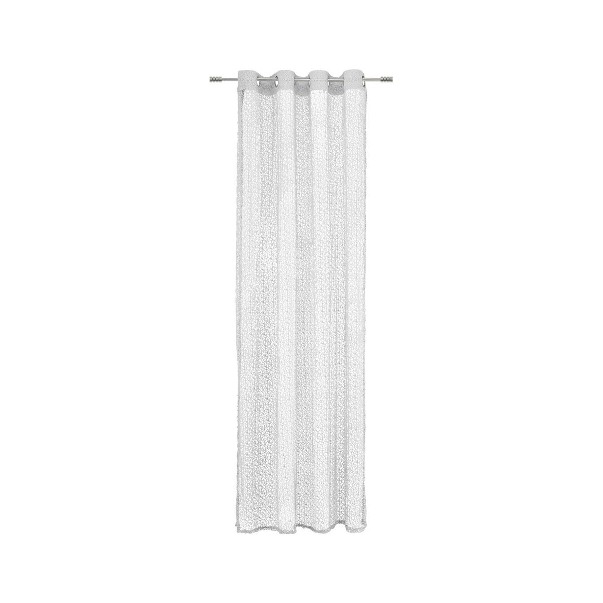 ZÁVES S OČKAMI Astrid, 140/245 cm - strieborná, Modern (140/245cm) - Modern Living