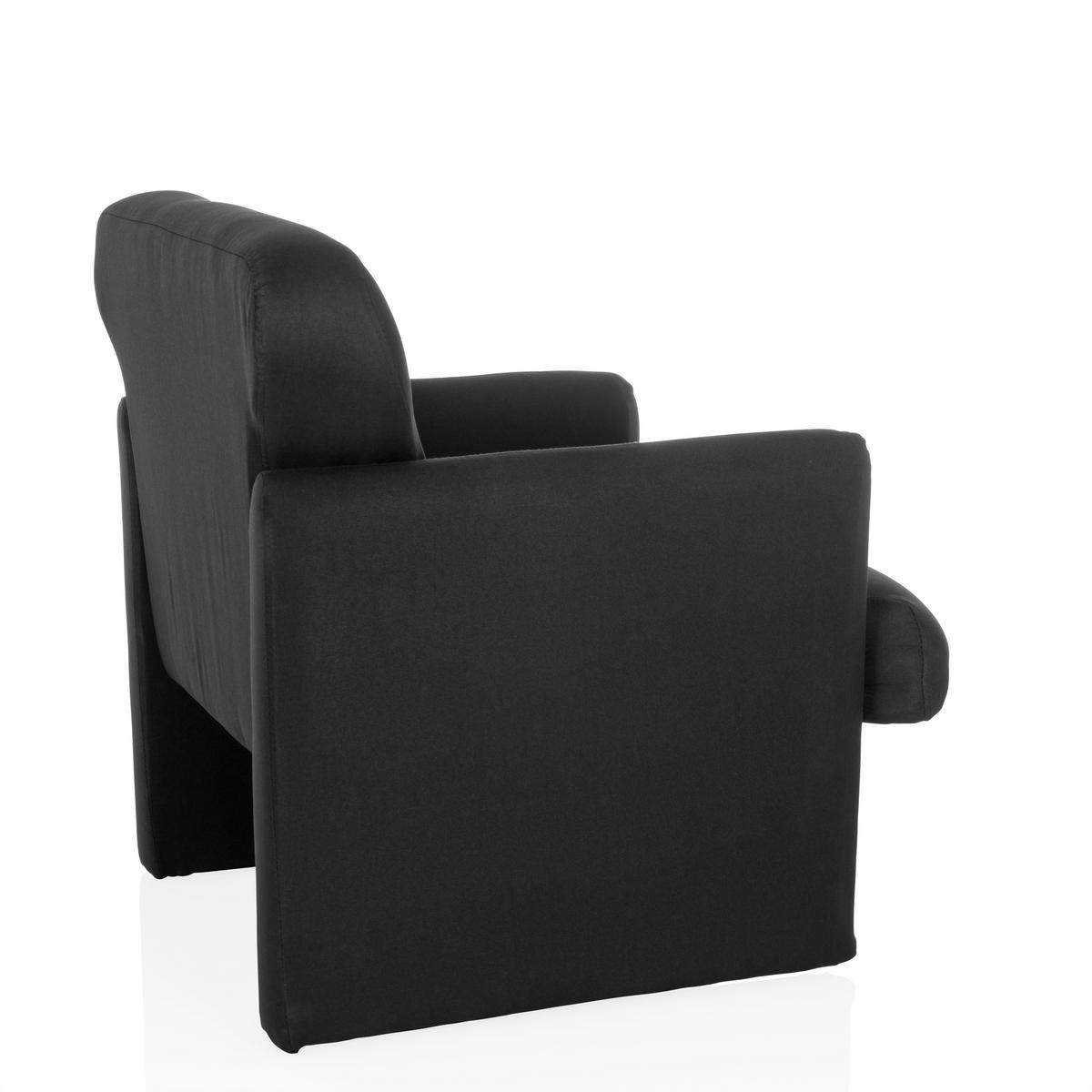 Loungesessel Caripito Schwarz B: 66 Cm - Schwarz, MODERN, Textil (66/77/74cm) - MID.YOU