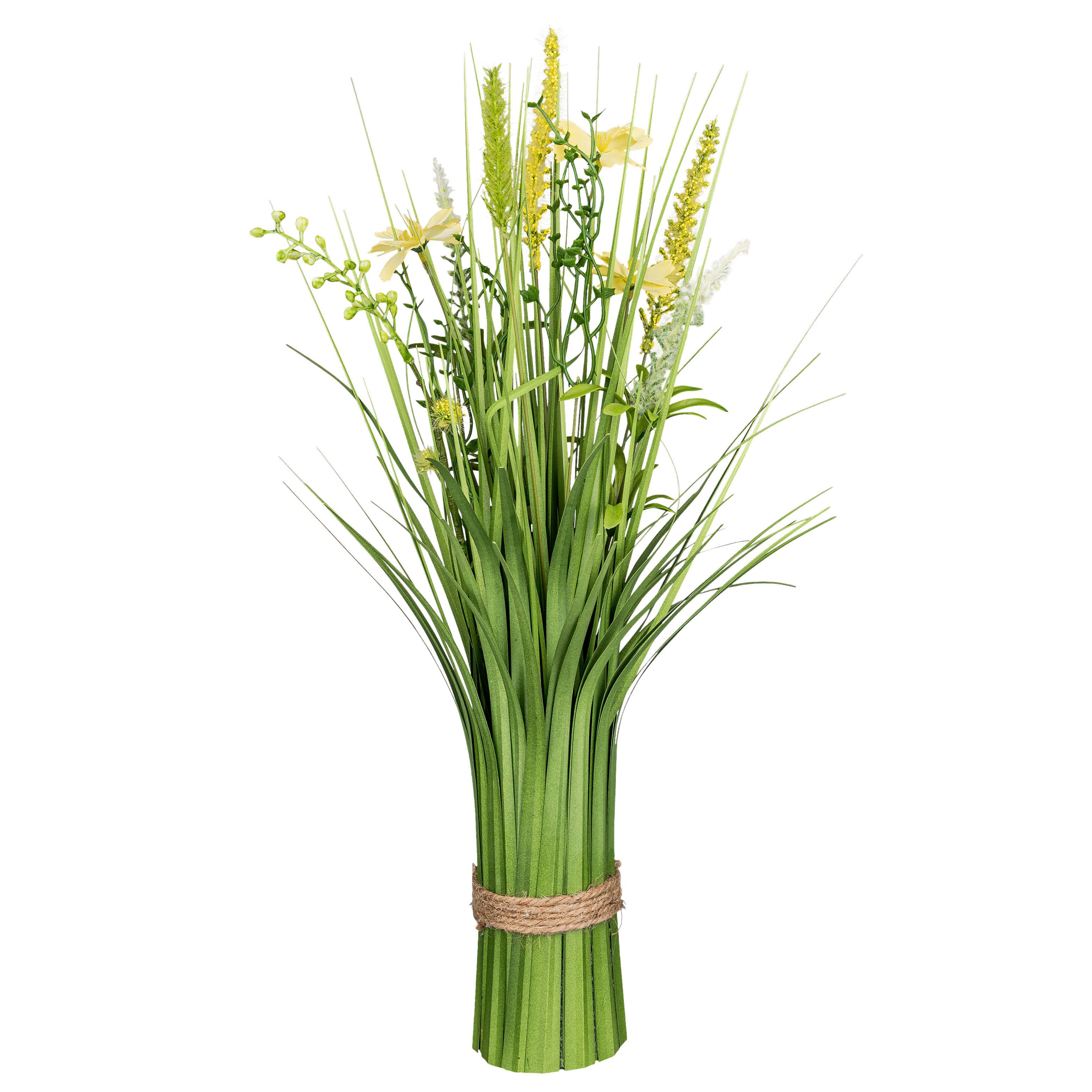 Umělá rostlina GRASBUSCH, V: 50 cm - zelená/světle žlutá, Konvenční, plast (50cm) - Mömax