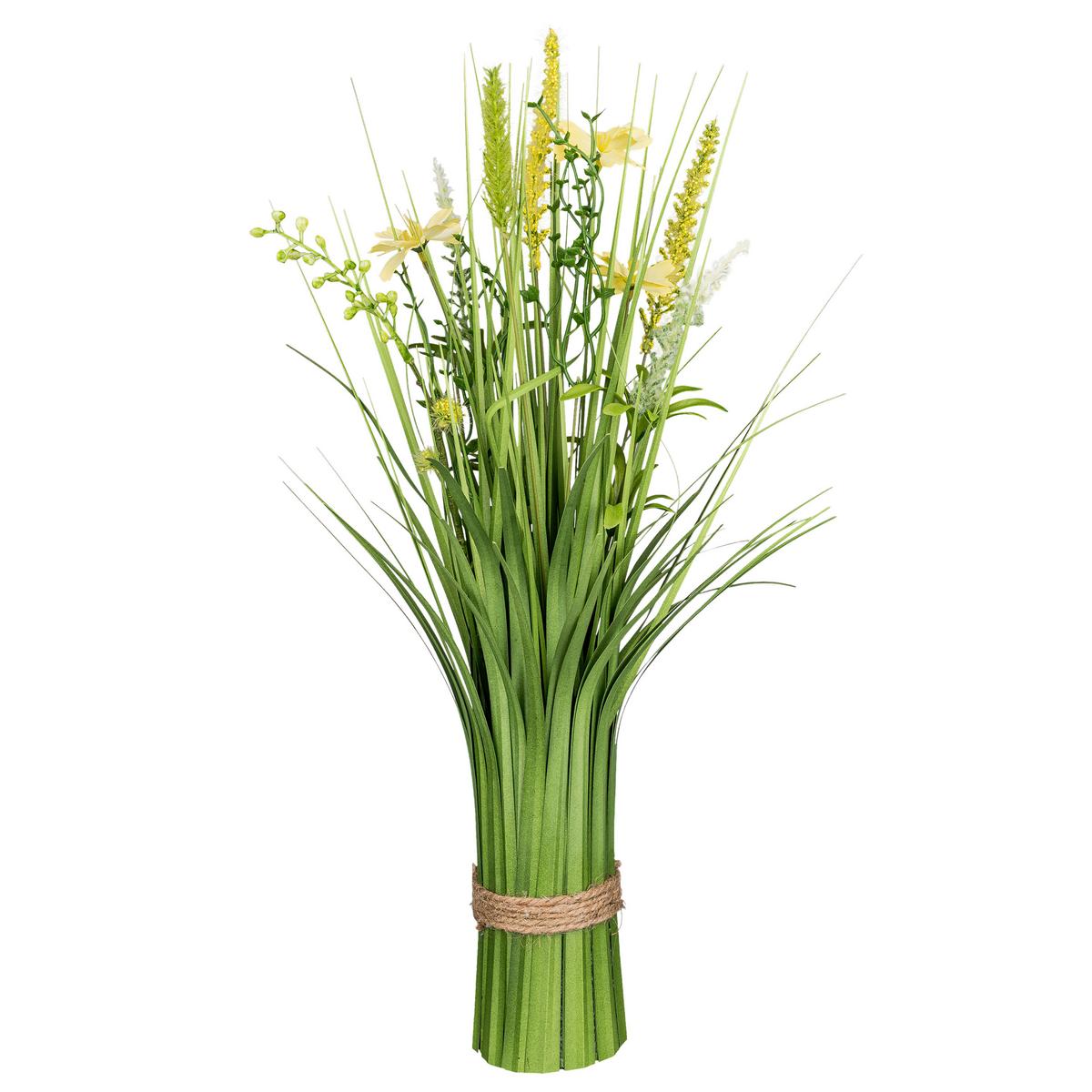 Umělá rostlina GRASBUSCH, V: 50 cm - zelená/světle žlutá, Konvenční, plast (50cm) - Mömax