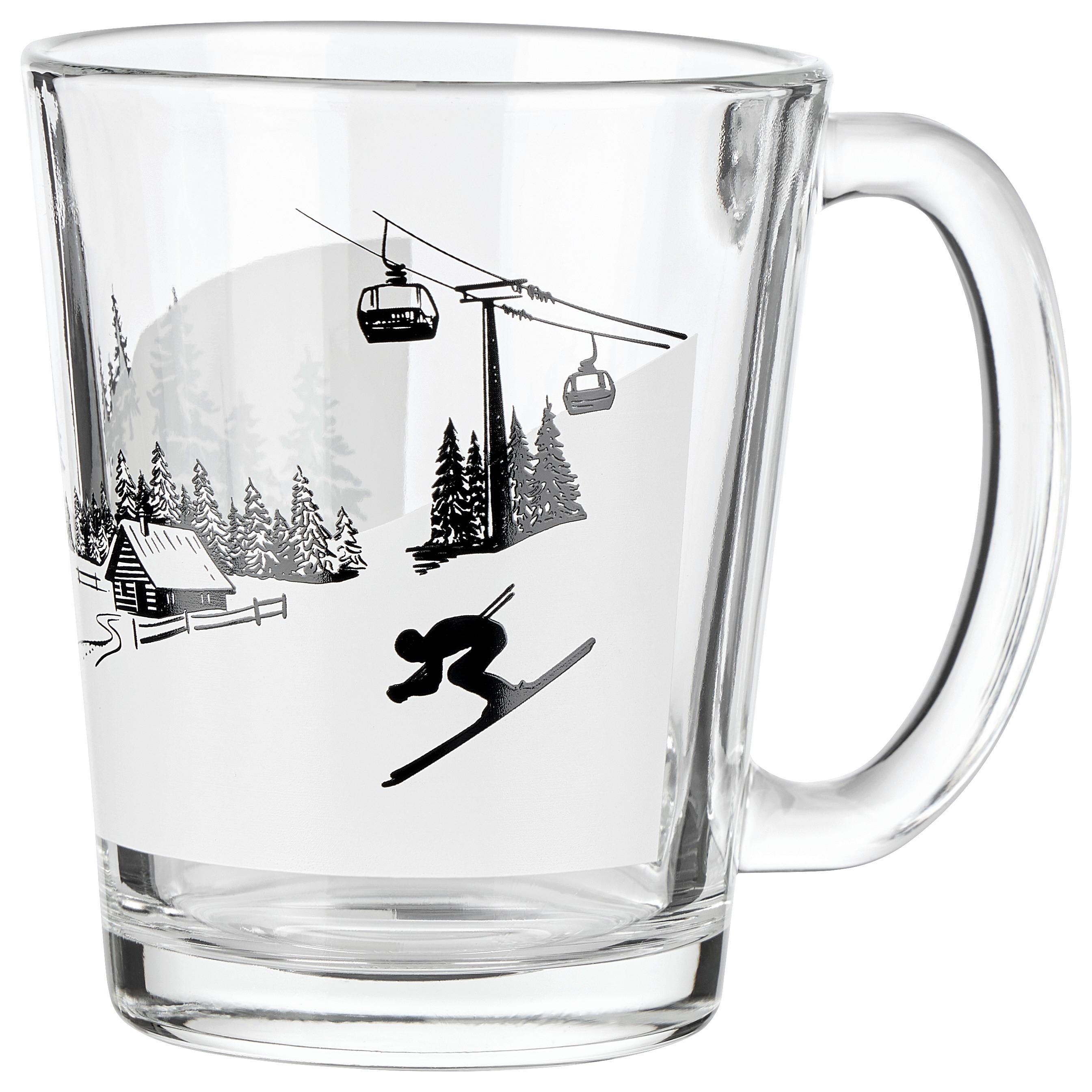 TEEGLAS North - Transparent/Schwarz, Basics, Glas (8,5/10,7cm) - Luca Bessoni