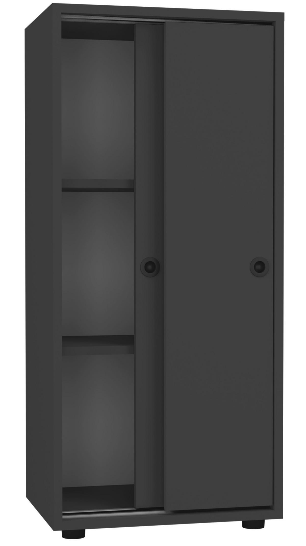 Aktenschrank Ulas Anthrazit Dekor B: 49 cm - Anthrazit, Design, Holzwerkstoff (49/109/38cm) - MID.YOU