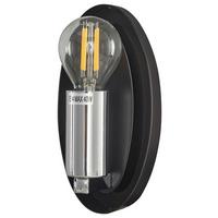 Wandleuchte Mabell - Chromfarben/Schwarz, Basics, Glas/Metall (20,8/27,5/12,8cm) - MAYTONI