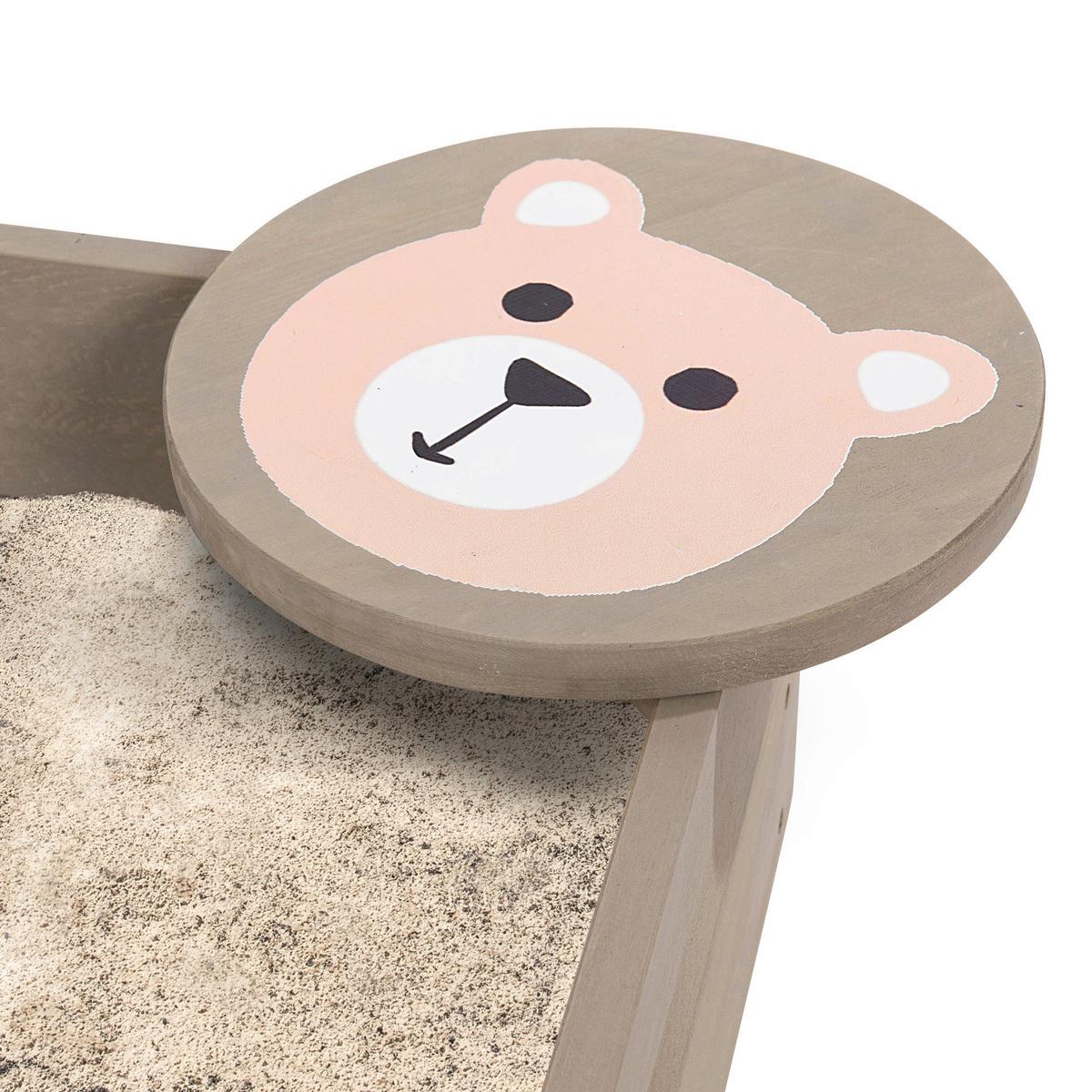 Sandkasten Muddy Buddy® - Rosa/Grau, Basics, Holz (120/120/20cm) - MUDDY BUDDY