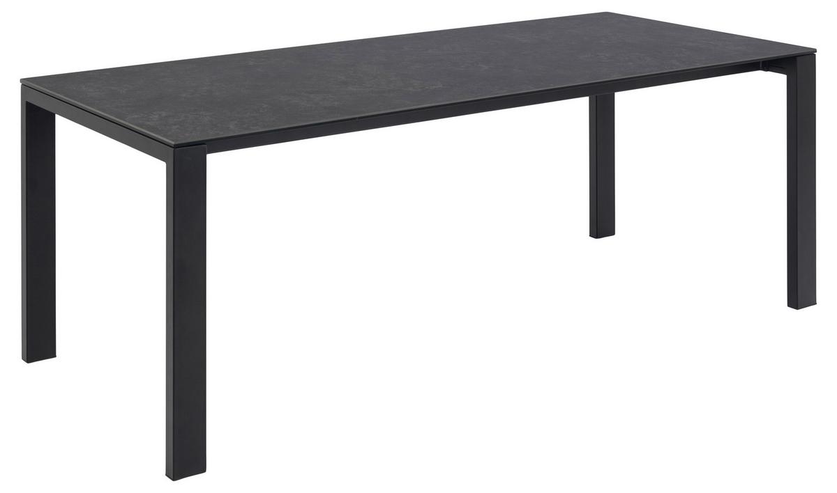 Esstisch Brentford - Schwarz, MODERN, Keramik/Metall (200/90/75cm) - MID.YOU