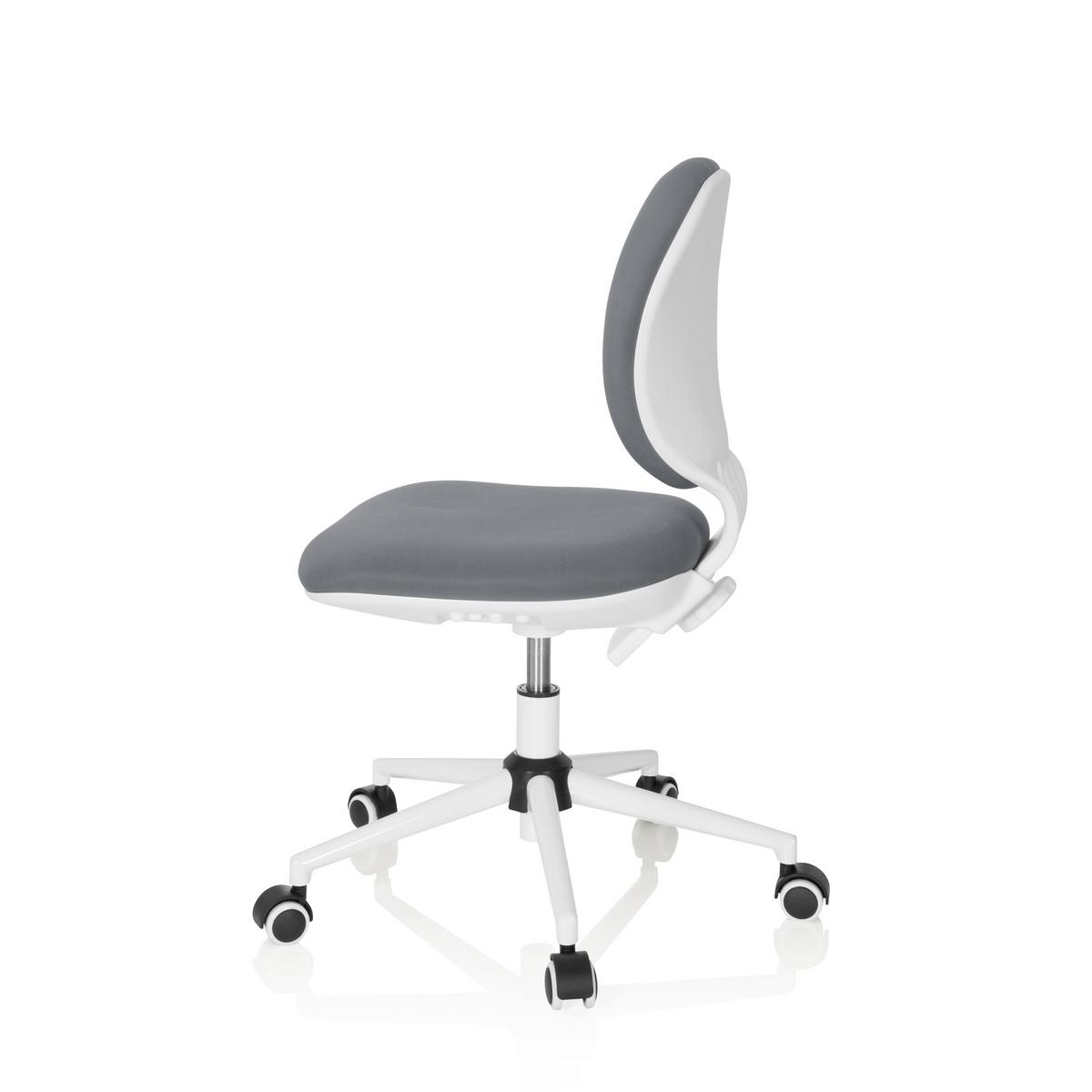 Jugenddrehstuhl Kid Vivo Stoff Grau - Grau, Basics, Kunststoff (43/82-95/56cm) - MID.YOU