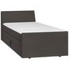 Boxspringbett Mit Bettkasten Nida 100x200 Cm Graphitfarben - Graphitfarben/Schwarz, MODERN, Holz/Textil (100/200cm) - MID.YOU
