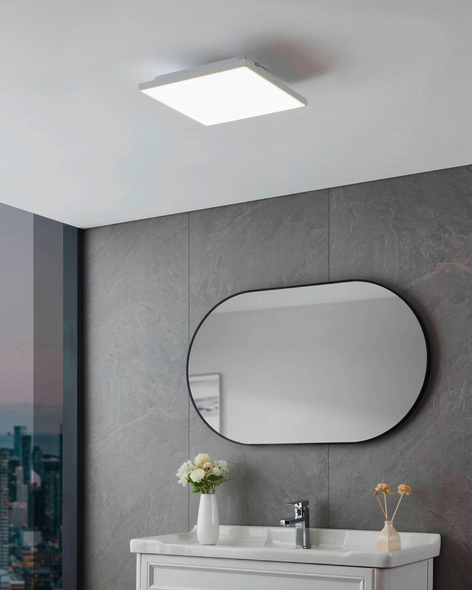 LED-Paneel 900703* Turcona-B - Weiß, Basics, Kunststoff/Metall (28,7/28,7/6,2cm) - Eglo
