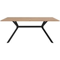 Étkezőasztal Onex 180/90 Cm - fekete/Artisan tölgy, Basics, faalapú anyag/fém (180/90/75cm) - MID.YOU