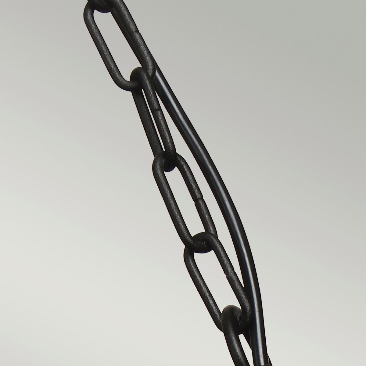 Außenhängeleuchte Klampenborg8-Bk - Schwarz, KONVENTIONELL, Glas/Metall (27.5/26cm) - Elstead Lighting