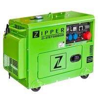 Stromerzeuger ZI-STE7500DSH 4-Takt-Motor, mit E-Starter - Grün, Basics, Metall (94/54/76,5cm) - Zipper
