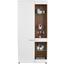 Vitrine Avensis B:95cm inkl. LED-Beleuchtung, Weiß Dekor - Eichefarben/Schwarz, MODERN, Glas/Holzwerkstoff (95/205,7/37,1cm) - Luca Bessoni Vitrine Avensis B:95cm inkl. LED-Beleuchtung, Weiß Dekor - Eichefarben/Schwarz, MODERN, Glas/Holzwerkstoff (95/205,7/37,1cm) - Luca Bessoni