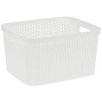 Tárolókosár 7l Diamond - fehér, Basics, műanyag (27/22/15cm) - Luca Bessoni