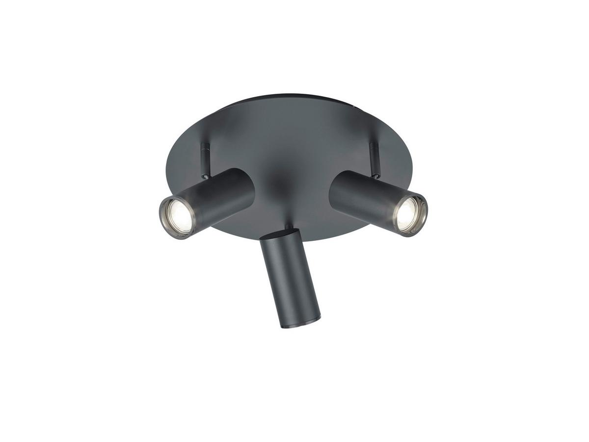 Deckenleuchte 70576/3-06 - Schwarz, KONVENTIONELL, Metall (35/20cm) - Hell