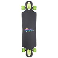 Longboard Norules L: 83 cm, Abec-7, LED-Beleuchtung - Gelb/Schwarz, Basics, Holz (83/22/10cm)