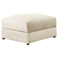 Hocker Genua Creme B: 87 cm - Creme/Schwarz, KONVENTIONELL, Textil (87/53/87cm) - MID.YOU