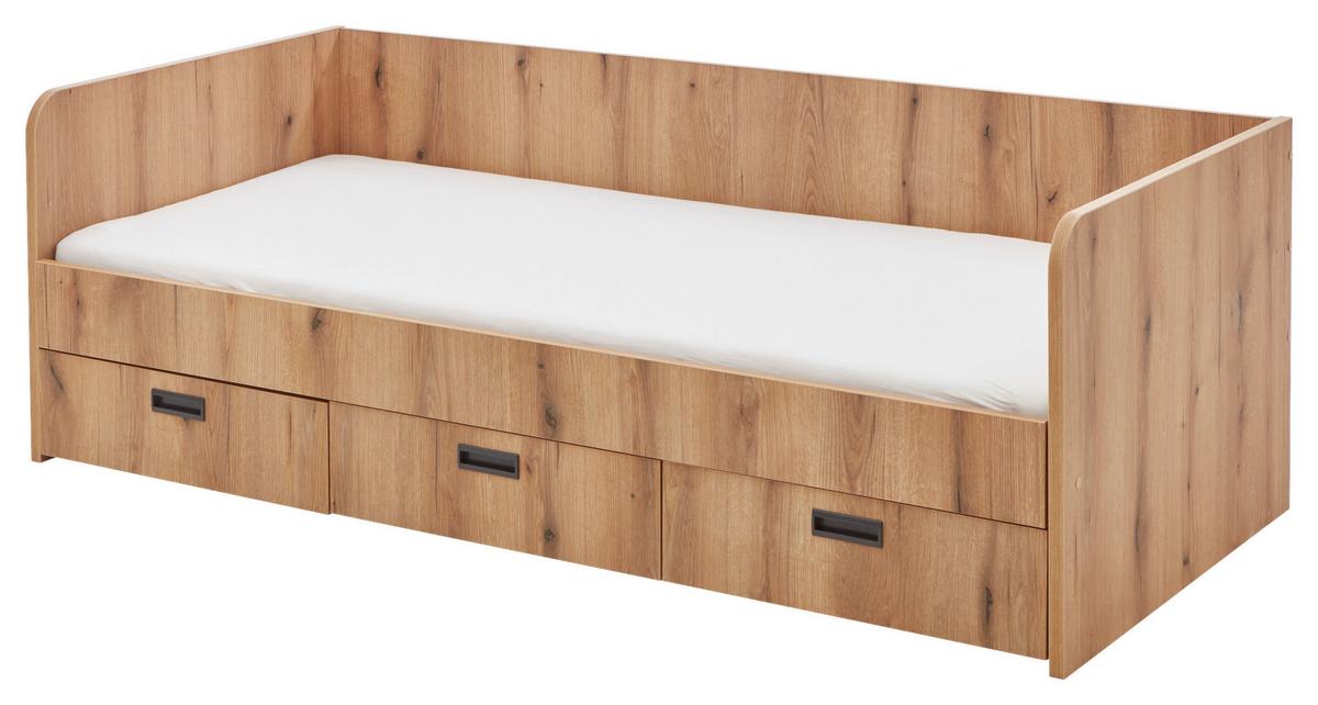 VÝSUVNÁ POSTEĽ BIANCA - hnedá, Konventionell, drevo/kompozitné drevo (90-180/200cm)