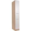 Apothekerschrank Merle Weiß, Eiche Dekor B:30cm - Eichefarben/Weiß, Basics, Holzwerkstoff (30/200/60cm) - Respekta