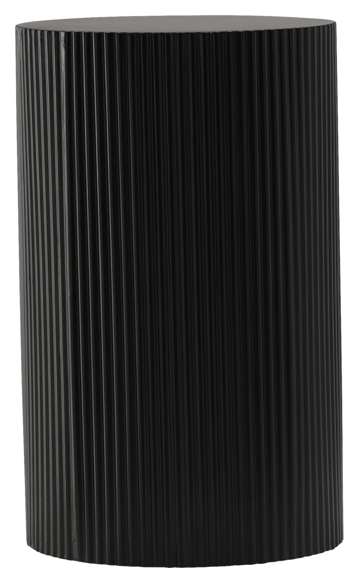 Beistelltisch Lenox - Schwarz, Design, Holzwerkstoff (30,5/30,5/50cm) - Livetastic