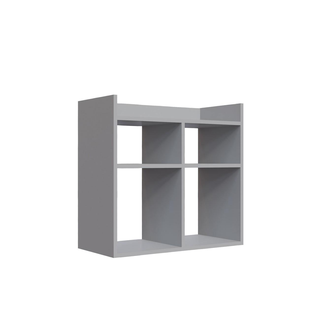 REGÁL NA TOPÁNKY VISTA - biela, Design, kompozitné drevo (75,6/72/35,6cm) - Livetastic