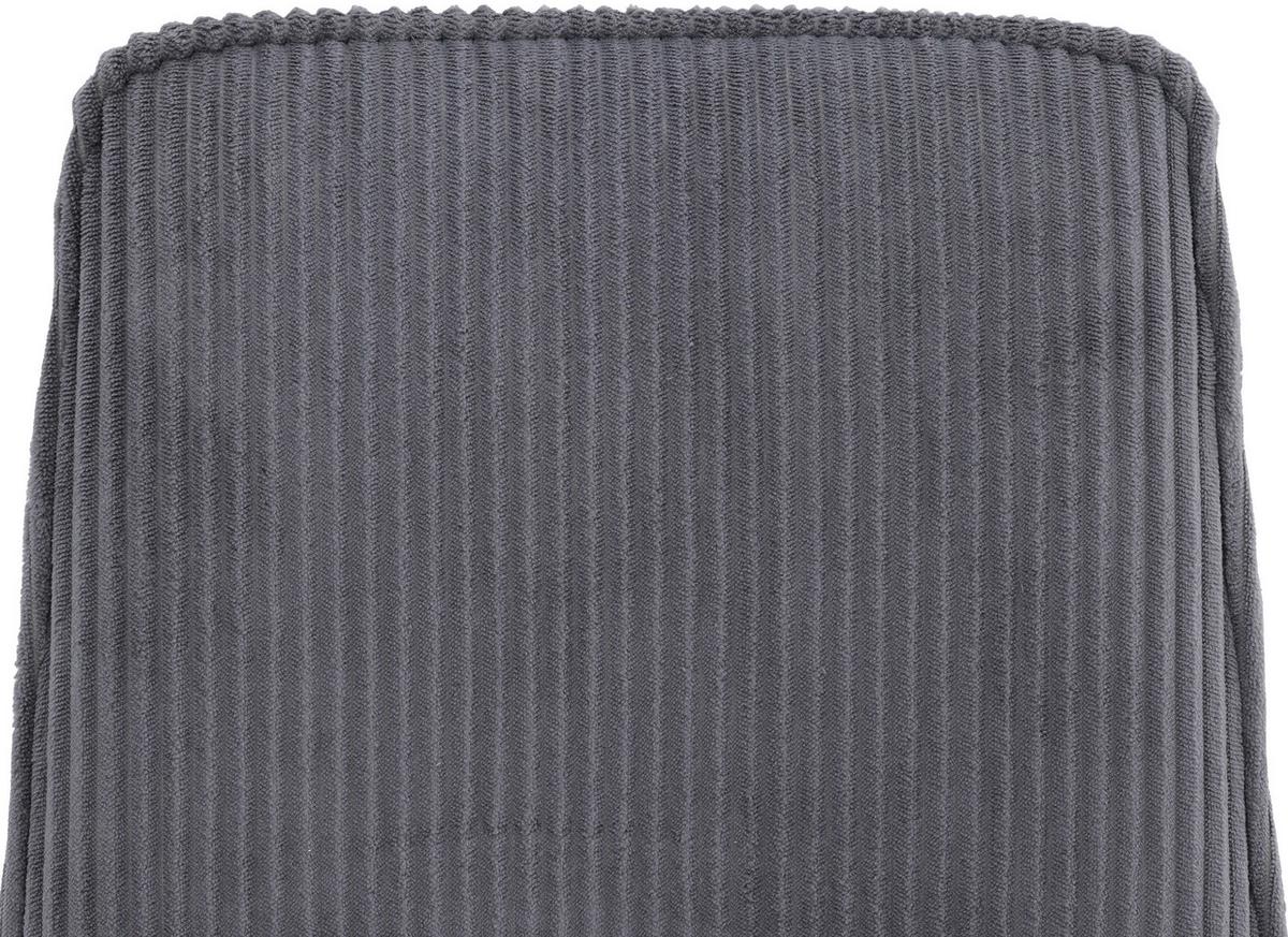 Vierfußstuhl Lorenzo Grau/Schwarz B: 47 cm - Schwarz/Grau, MODERN, Textil/Metall (47/91/61,5cm) - Livetastic