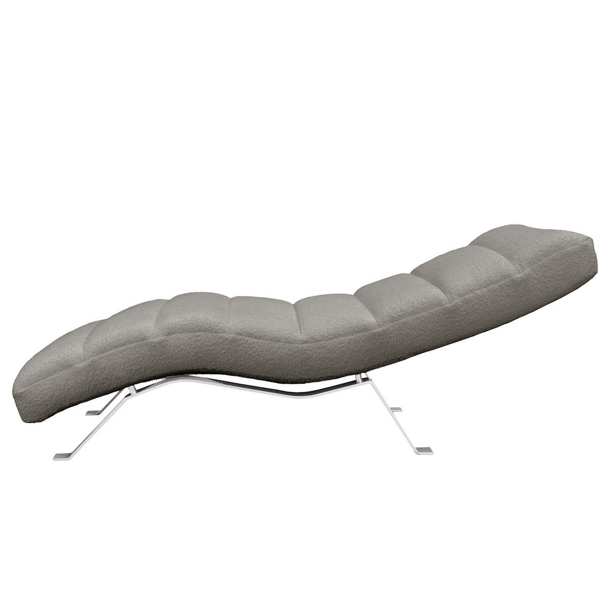 Relaxliege Swing Silver Dunkelgrau B: 65 Cm - Dunkelgrau/Silberfarben, Design, Textil (65/65-95/171cm) - Livetastic