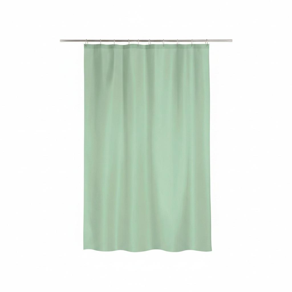 Duschvorhang in Grün antibakteriell - Grün, Basics, Textil (180/200cm) - MSV