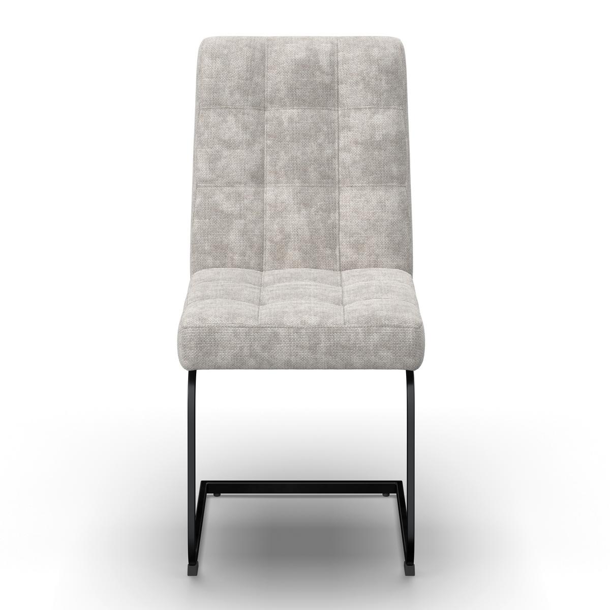 Stolička NOVA světle šedá - černá/světle šedá, Moderní, kov/dřevo (46/97/62cm) - Bessagi Home
