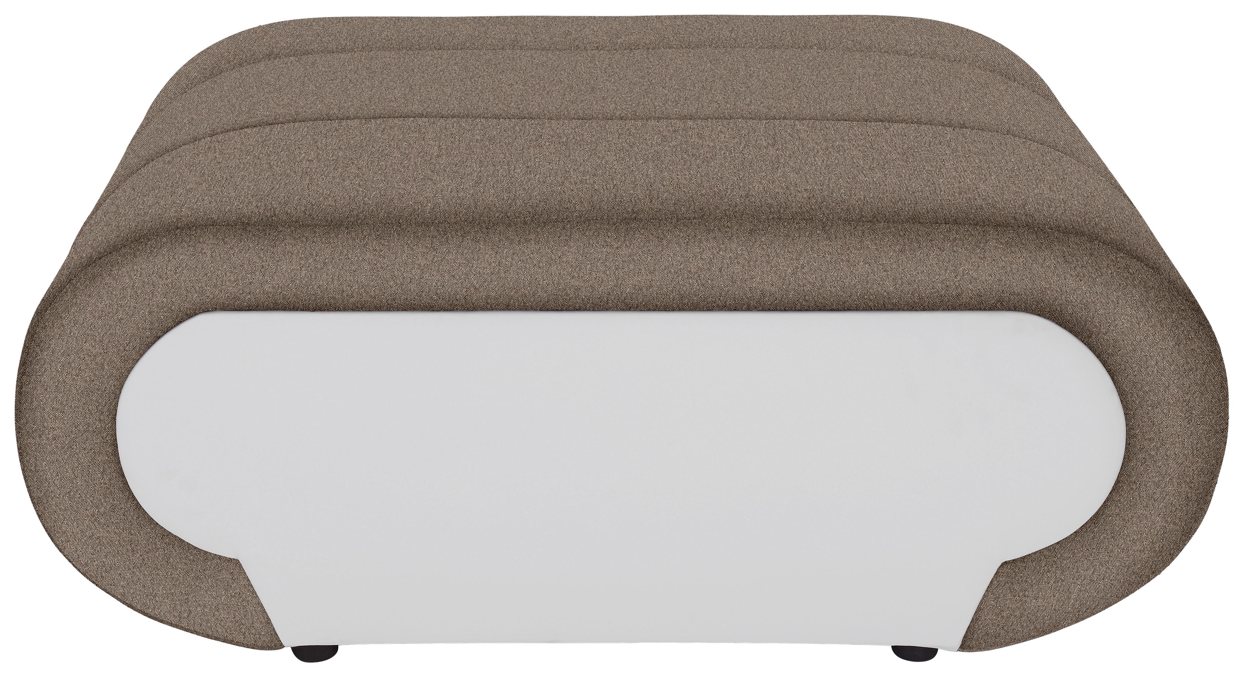 Hocker Carisma - Beige/Schwarz, MODERN, Textil (100/42/66cm) - Ombra