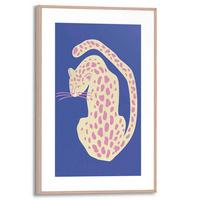 BILD Leopard 20x30 cm - Blau, Trend, Holzwerkstoff (20/30cm) - Reinders!