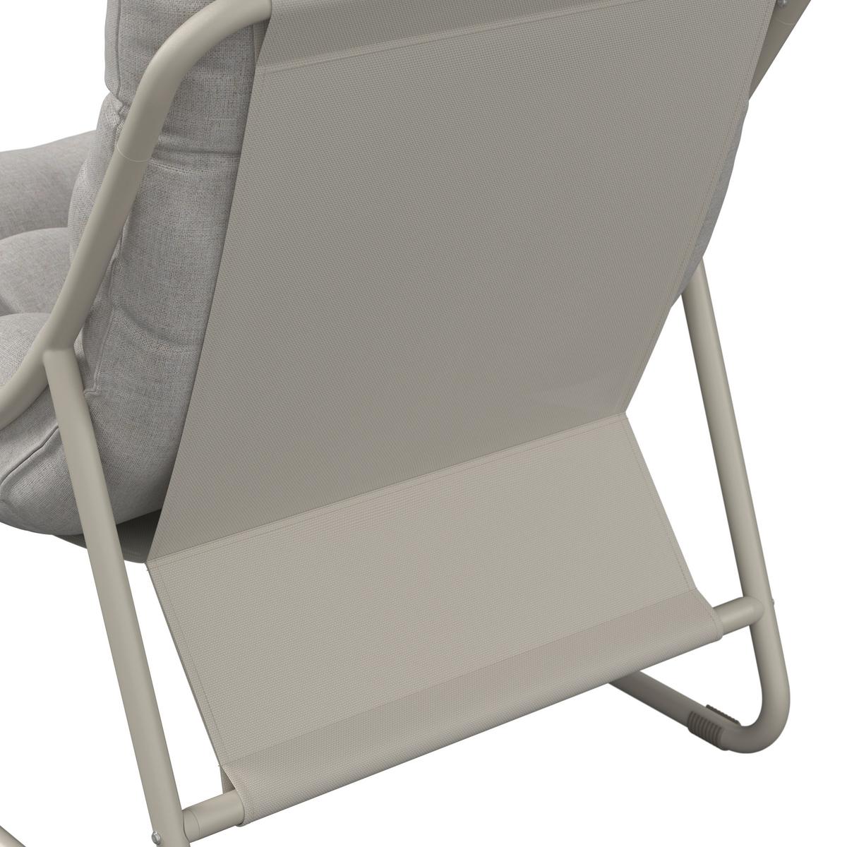 Loungesessel Kapstadt - Beige, MODERN, Textil/Metall (68/36/65cm) - Beldano