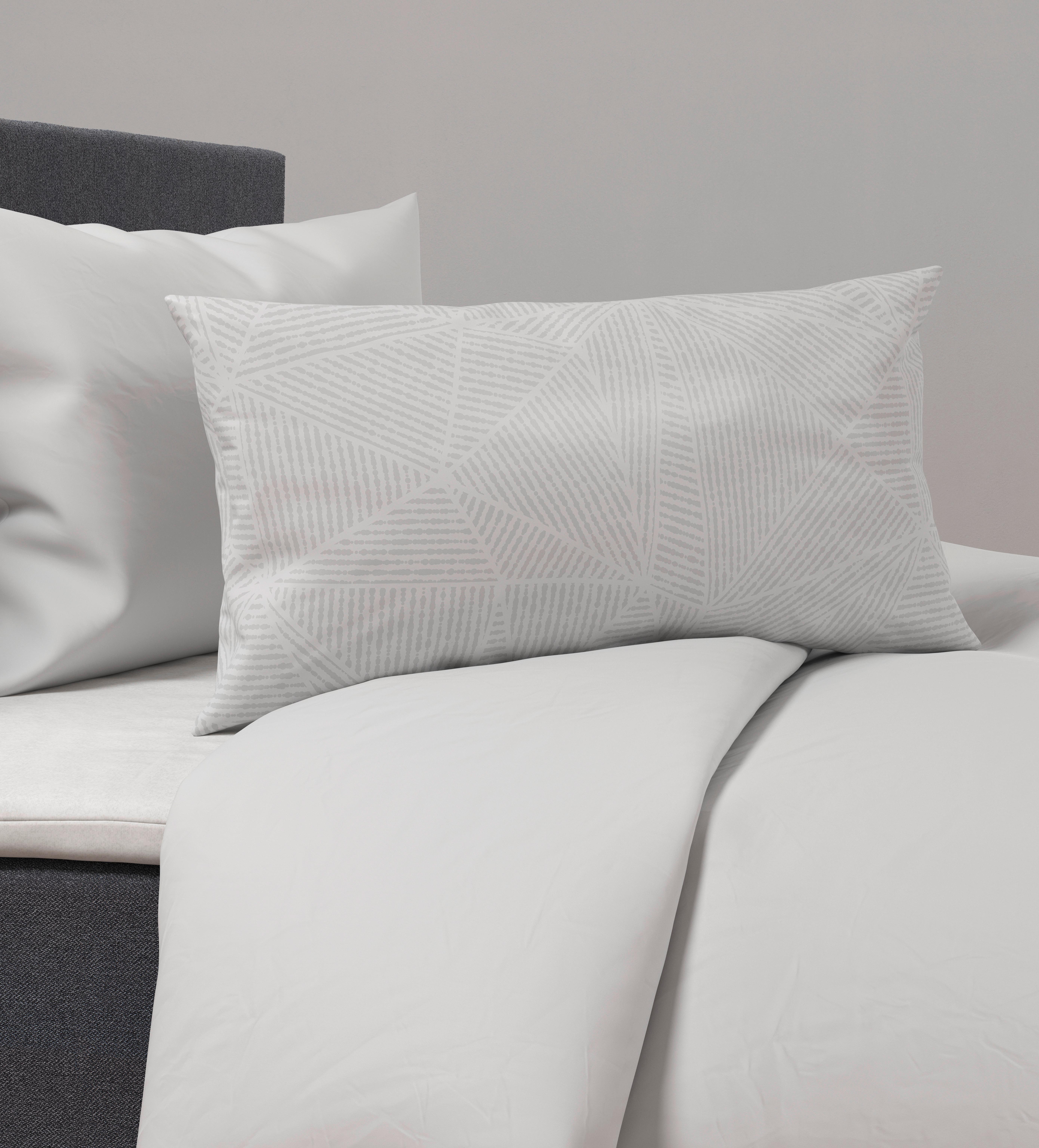 POŤAH NA VANKÚŠ Alex Design, 40/80cm - platinová, Modern, textil (40/80cm) - Premium Living