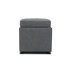 Sitzbox Looks Iii - Dunkelgrau/Schwarz, Design, Textil (45/47/45cm) - LOOKS by W.Joop