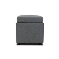 Sitzbox Looks Iii - Dunkelgrau/Schwarz, Design, Textil (45/47/45cm) - LOOKS by W.Joop