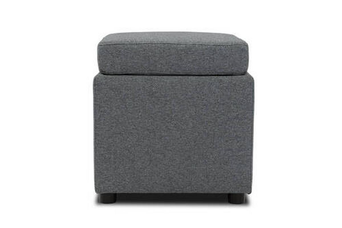 Sitzbox Looks Iii - Dunkelgrau/Schwarz, Design, Textil (45/47/45cm) - LOOKS by W.Joop