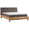 Boxspringbett Bed Bull mit Topper 180x200 cm - Buchefarben/Braun, Natur, Textil (180/200cm) - Livetastic
