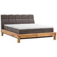 Boxspringbett Bed Bull Mit Topper 180x200 Cm - Buchefarben/Braun, Natur, Textil (180/200cm) - Livetastic