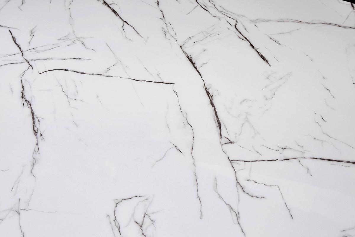 Couchtisch Weiß, Chromfarben L: 110 Cm - Chromfarben/Weiß, Design, Glas/Metall (110/60/40cm) - Livetastic