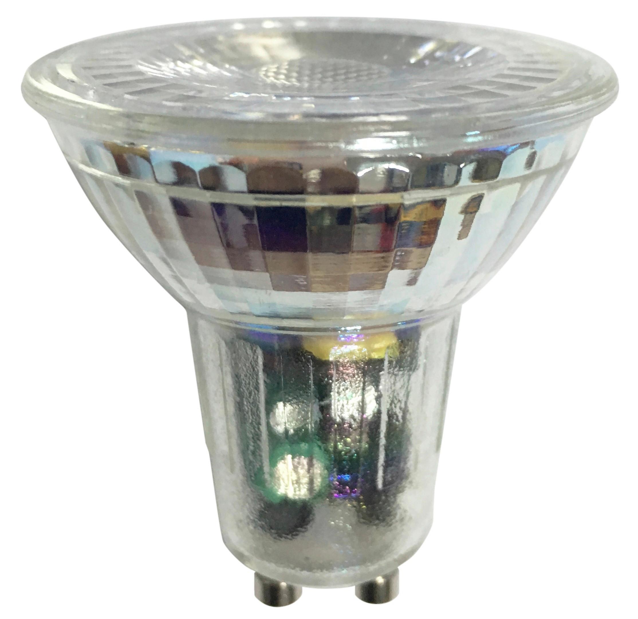 LED-LEUCHTMITTEL 3000K, GU10 - Klar/Silberfarben, Basics, Glas (5/5,3cm)